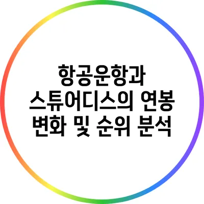 항공운항과 스튜어디스의 연봉 변화 및 순위 분석