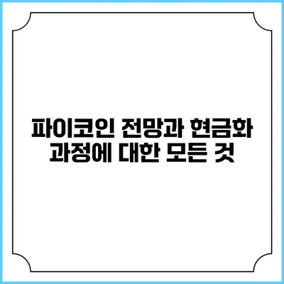 파이코인 전망과 현금화 과정에 대한 모든 것